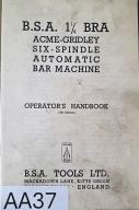 Acme Gridley-Acme- Gridley Toolholder and Attachments Manul 4Spindle Bar Automatics Catalog No T-4-Catalog No 4, 4 Spindle-04